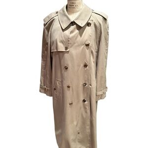 Wright and Peel Men’s Trench Rain Coat 44L Beige Tan